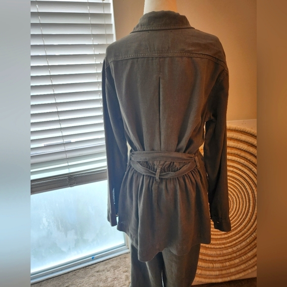 L'AGENCE JAMILA LINEN JACKET sz.Xsm - Picture 3 of 6